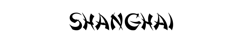 Shanghai font preview