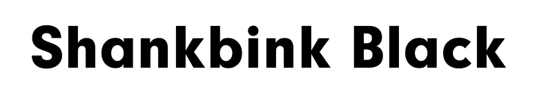 Shankbink Black font preview
