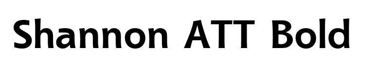 Shannon ATT Bold  font preview