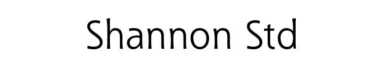 Shannon Std font preview