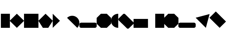 Shape Blocks Solid font preview