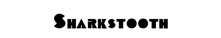 Sharkstooth font preview