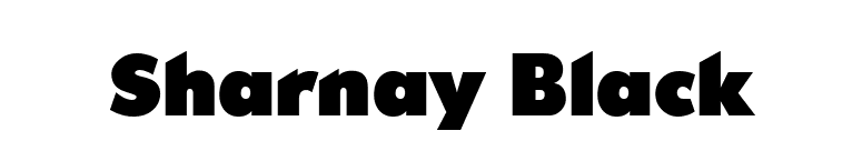 Sharnay Black font preview
