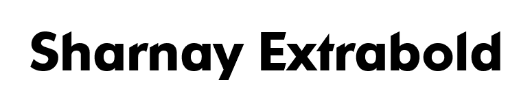 Sharnay Extrabold font preview
