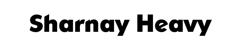 Sharnay Heavy font preview