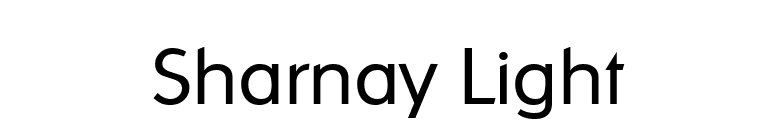 Sharnay Light font preview
