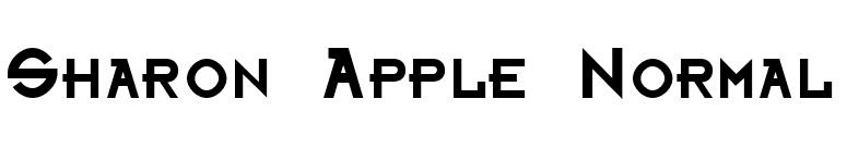 Sharon Apple Normal font preview
