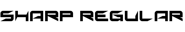 Sharp Regular font preview