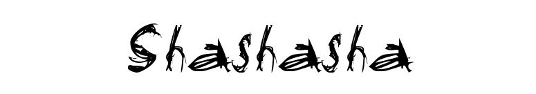 Shashasha font preview