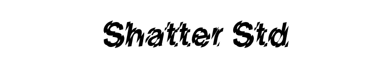 Shatter Std font preview