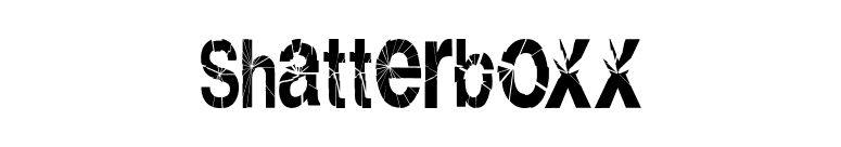 Shatterboxx font preview