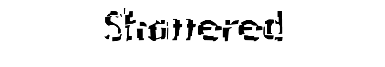 Shattered font preview