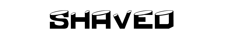 Shaved font preview