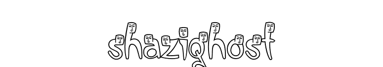 ShaziGhost font preview