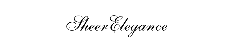 SheerElegance font preview