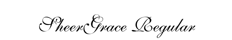 SheerGrace Regular font preview