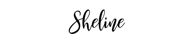 Sheline font preview
