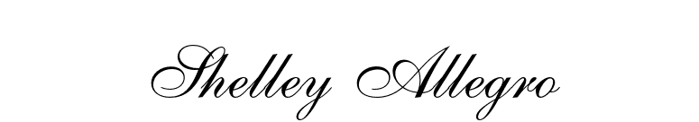 Shelley Allegro font preview