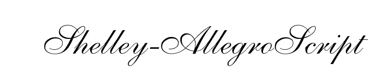 Shelley-AllegroScript font preview