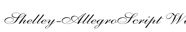 Shelley-AllegroScript Wd font preview