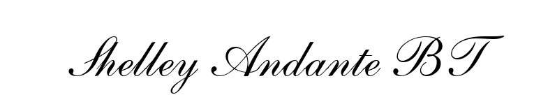 Shelley Andante BT font preview