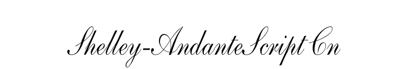 Shelley-AndanteScript Cn font preview