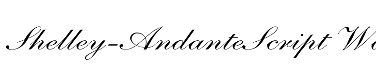 Shelley-AndanteScript Wd font preview