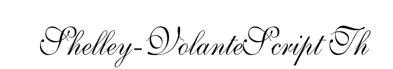 Shelley-VolanteScript Th font preview