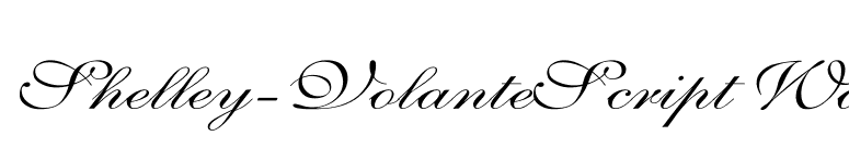 Shelley-VolanteScript Wd font preview
