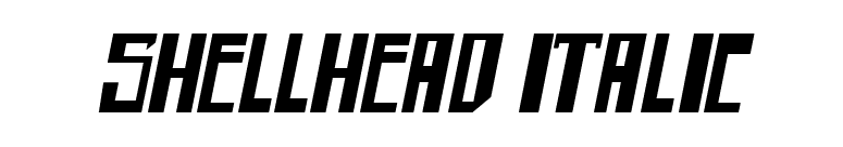 shellhead Italic font preview