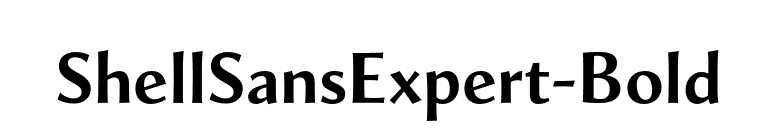 ShellSansExpert-Bold font preview