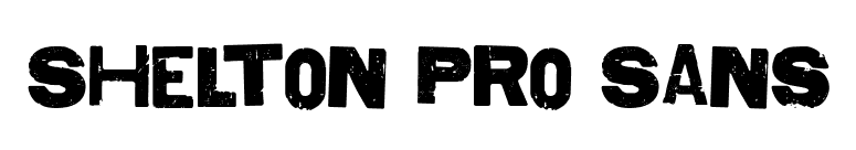Shelton Pro Sans font preview