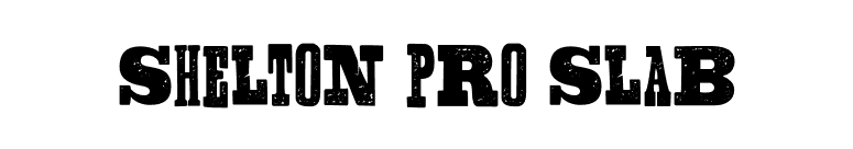 Shelton Pro Slab font preview