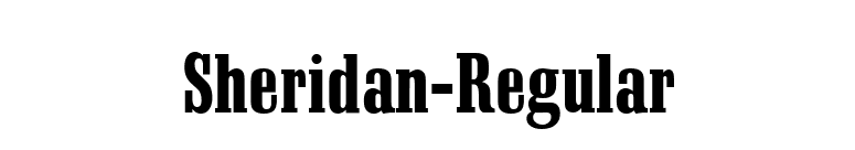 Sheridan-Regular font preview