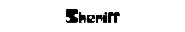Sheriff font preview