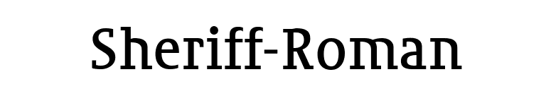 Sheriff-Roman font preview