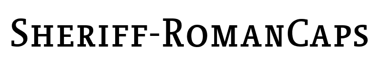 Sheriff-RomanCaps font preview