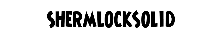 ShermlockSolid font preview