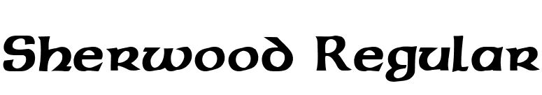 Sherwood Regular font preview