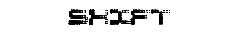 Shift font preview