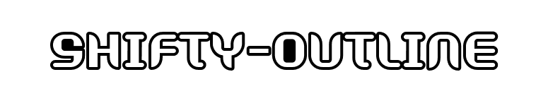 Shifty-Outline font preview