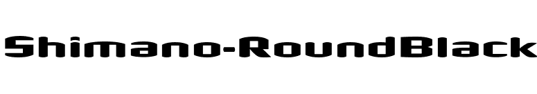 Shimano-RoundBlack font preview