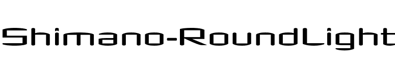 Shimano-RoundLight font preview