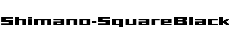 Shimano-SquareBlack font preview