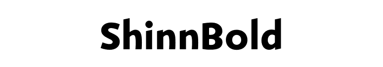 ShinnBold font preview