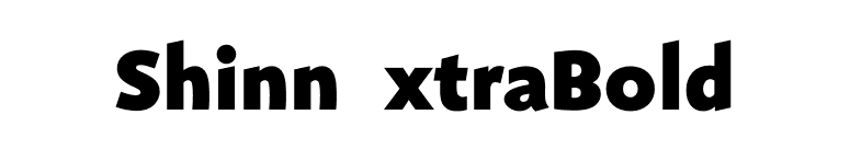 ShinnExtraBold font preview