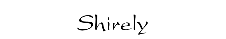 Shirely font preview