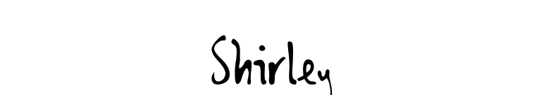 Shirley font preview