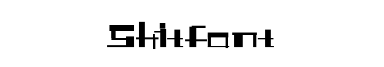 Shitfont font preview