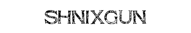 Shnixgun font preview